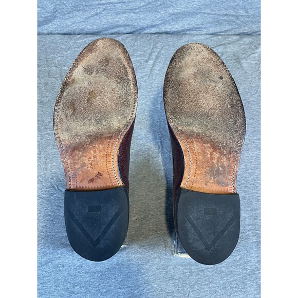 Allen Edmonds Dalton Brown Pebble Grain Tassel Kiltie Slip-On Dress Shoe Loafer - Picture 8 of 12